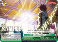 DEAR KABY TrialDeck waifu card — Weiss Schwarz